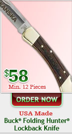 Order Buck Folding Hunter. $58.