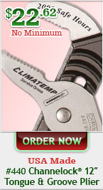 Order Channellock #440. $22.62.
